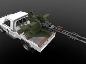 Toyota J75 with ZU-23 3D 모델