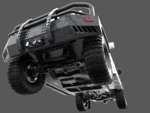 Toyota J75 with ZU-23 3D Model