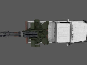 Toyota J75 with ZU-23 3D Model