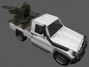 Toyota J75 with ZU-23 3D 모델
