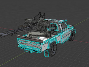 Toyota J75 with ZU-23 3D 모델