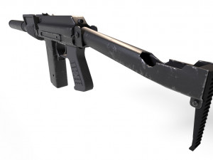 Assualt rifle 9A-91 russian spec forces without optic Modèle 3D