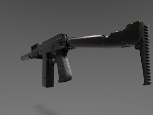 Assualt rifle 9A-91 russian spec forces without optic Modèle 3D