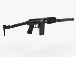 Assualt rifle 9A-91 russian spec forces without optic Modèle 3D
