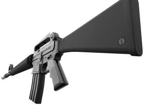 M-16 Assault rifle 2 texture pack 3D Model