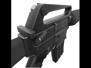 M-16 Assault rifle 2 texture pack Model 3D