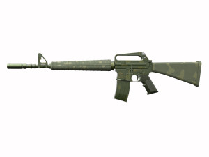 M-16 Assault rifle 2 texture pack Model 3D