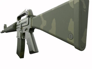 M-16 Assault rifle 2 texture pack 3D Model