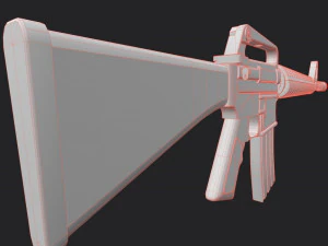 M-16 Assault rifle 2 texture pack 3D Model