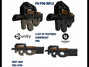 Paquete de texturas FN P90 2 Modelo 3D