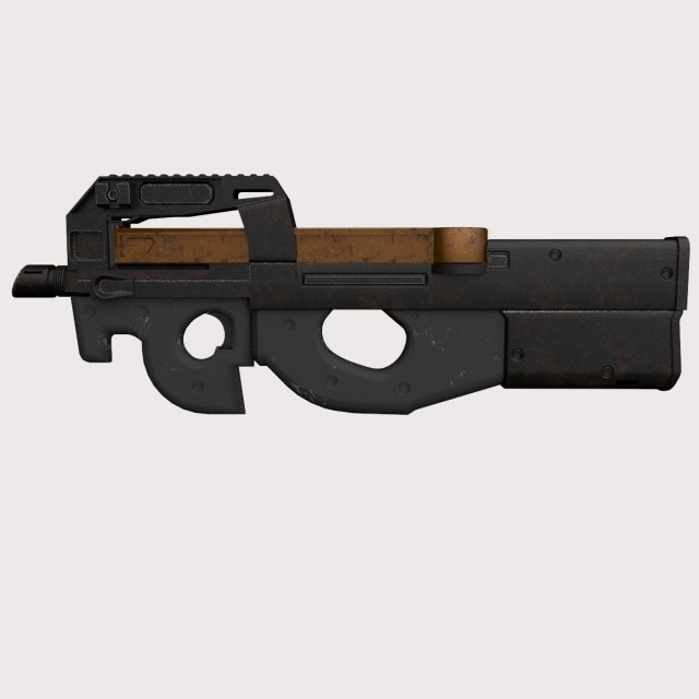 FN P90 2 texture pack 3D Model in Submachine Guns 3DExport