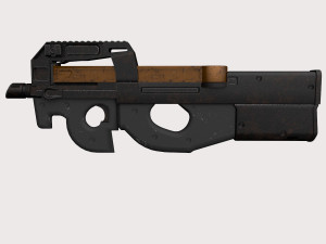 FN P90 2 texture pack Modello 3D