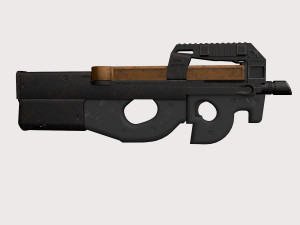 FN P90 2 texture pack Modello 3D