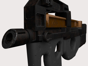 FN P90 2 texture pack Modello 3D