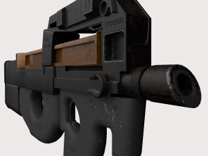 FN P90 2 texture pack Modello 3D