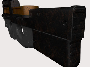 FN P90 2 texture pack Modello 3D
