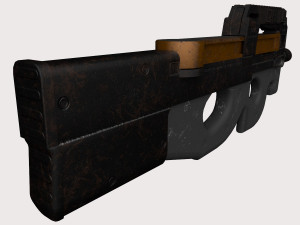 FN P90 2 texture pack Modello 3D
