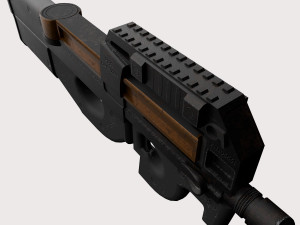 FN P90 2 texture pack Modello 3D