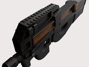 FN P90 2 texture pack Modello 3D