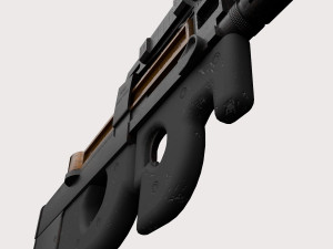 FN P90 2 texture pack Modello 3D