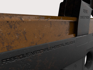 FN P90 2 texture pack Modello 3D