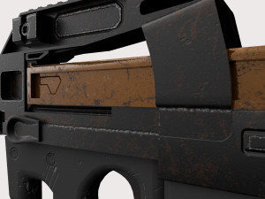 FN P90 2 texture pack Modello 3D