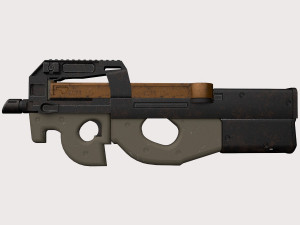 FN P90 2 texture pack Modello 3D