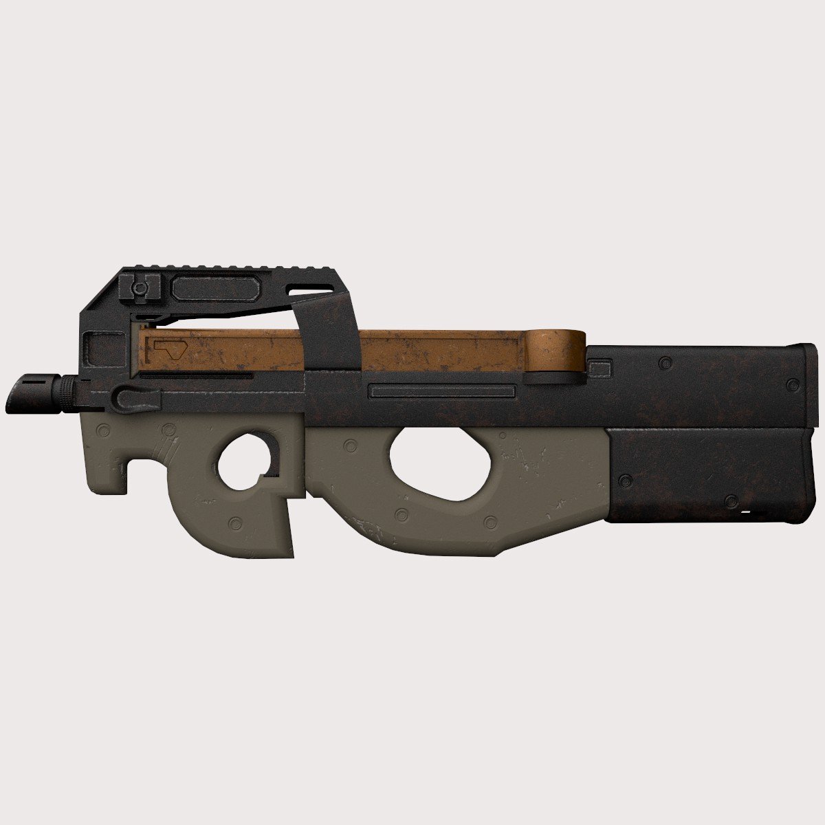 FN P90 2 Texture Pack 3D Модель In Пистолет-Пулемет 3DExport