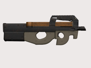 FN P90 2 texture pack Modello 3D