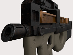 FN P90 2 texture pack Modello 3D
