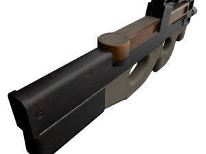 FN P90 2 texture pack Modello 3D