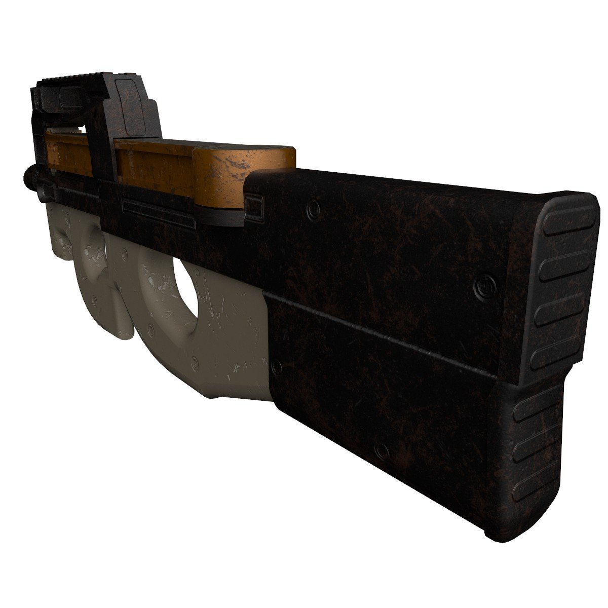 FN P90 2 Texture Pack 3D Модель In Пистолет-Пулемет 3DExport