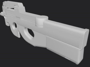 FN P90 2 texture pack Modello 3D