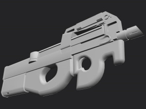 FN P90 2 texture pack Modello 3D