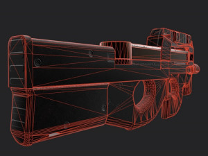FN P90 2 texture pack Modello 3D