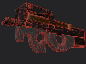 FN P90 2 texture pack Modello 3D