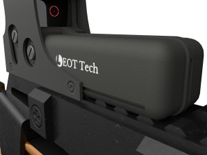 Assault rifle FN P90 with silencer and aim 2 texture pack 3Dモデル