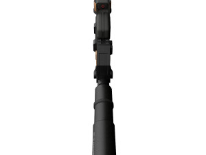 Assault rifle FN P90 with silencer and aim 2 texture pack 3Dモデル