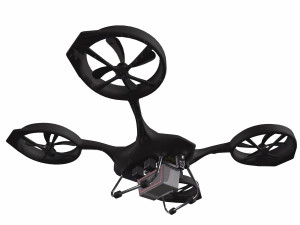 Cargo medical drone with a medical kit module 3D मॉडल