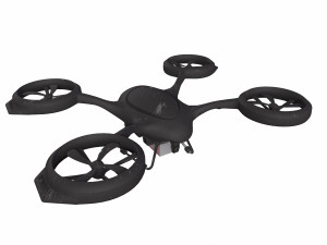 Cargo medical drone with a medical kit module 3D मॉडल