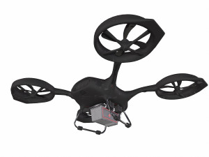 Cargo medical drone with a medical kit module 3D मॉडल