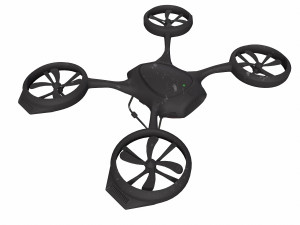 Cargo medical drone with a medical kit module 3D मॉडल