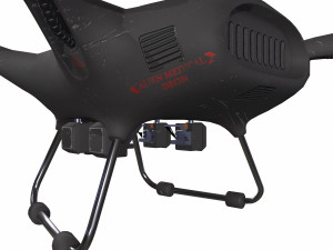 Cargo medical drone with a medical kit module 3D मॉडल