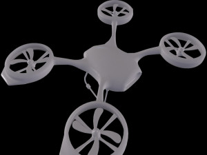 Cargo medical drone with a medical kit module 3D मॉडल