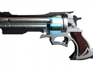 Steampunk revolver 3D-Modell