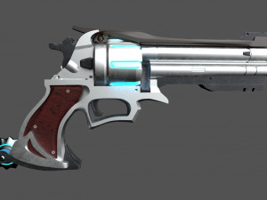 Steampunk revolver 3D-Modell