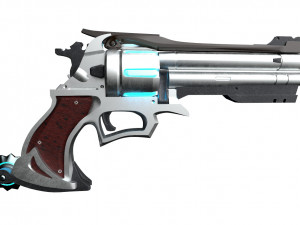Steampunk revolver 3D-Modell