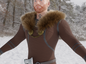 Viking Leif Modèle 3D