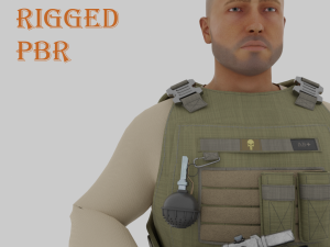Soldier of Fortune from the Middle East 3D Model