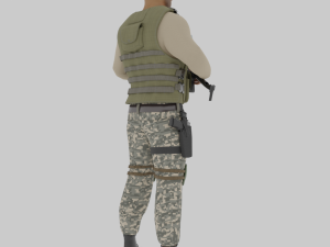 Soldier of Fortune from the Middle East 3D-Modell
